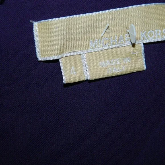 Michael Kors V-Neck Drapes Sleeveless Dress Size 4 (BB-1) - Picture 3 of 5